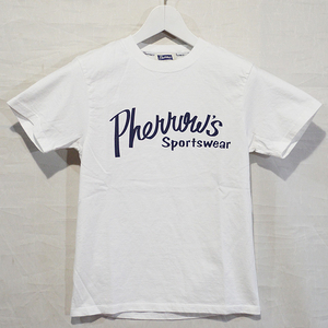 Pherrow's フェローズ ロゴプリント丸胴Tシャツ 21S-PT1