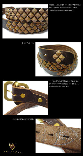 HTCiGC`eB[V[j<br>#102 MIDIUM 1.25inch BELT D.BROWN