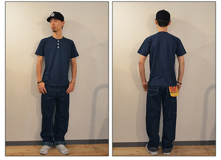 X^_[hJtHjA Standard California SD HENLEY PACK T NAVY