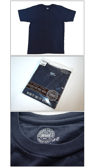 X^_[hJtHjA Standard California SD UNDERWEAR CREW NECK T NAVY