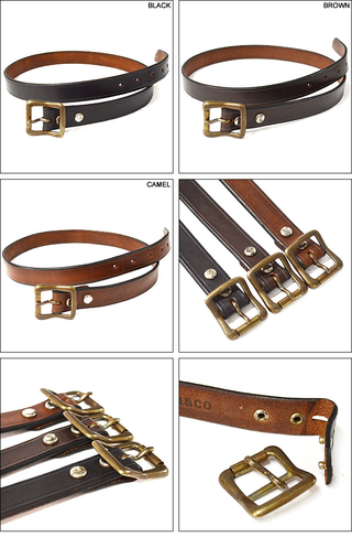 Vasco @XR LEATHER GARRISON BELT-NARROW