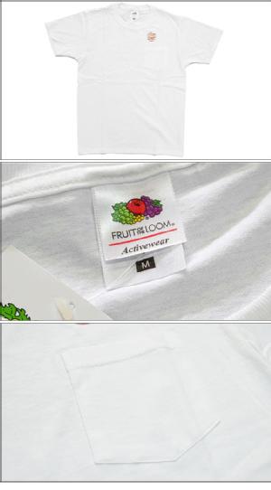 FRUIT OF THE LOOM t[cIuU[ 1 PACK POCKET TEE WHITE