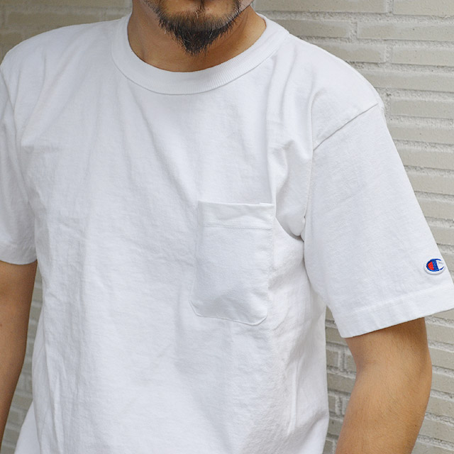 Champion `sI TVc MADE IN USA T1011 US POCKET T-SHIRT