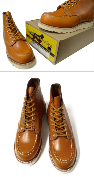 RED WING bhEBO y9875zIrish Setter 6" Moc-toe Gold Russet "Sequoia"