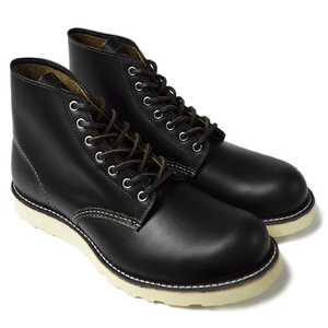 RED WING bhEBO y9870zIrish Setter 6" Round-toe Black "Klondike"