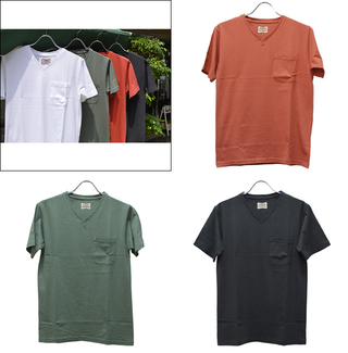 X^_[hJtHjA Standard California SD Shield Logo Pocket V Neck