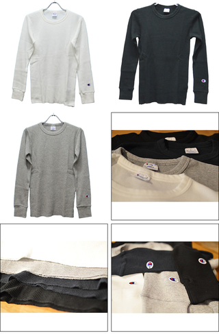 Champion `sI WAFFLE LONG SLEEVE T-SHIRT C3-E430