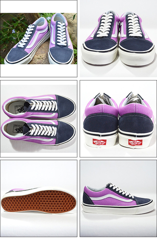 VANS oY OLD SKOOL 36 DX(ANAHEIM FACTORY) OG NAVY/OG LILAC VN0A38G2R1W