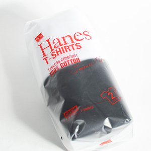 HANES ヘインズ ジャパンフィット クルーネックTシャツ(2枚組)【H5120】 998白黒