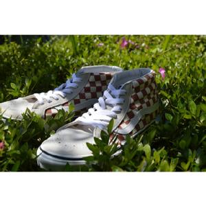 VANS oY SK8-MID REISSUE Lifestyle (2-Tone Checker) auburn/classic white VN0A3MV8QJX