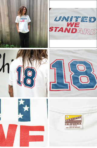 X^_[hJtHjA Standard California UNITED WE STANDARD T-SHIRT WHITE 18SU