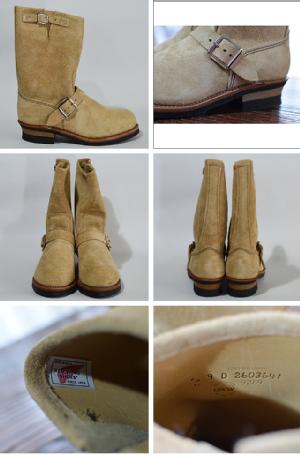 RED WING bhEBO y9269z11" ENGINEER(STEEL-TOE) STOVEPIPE ROUGHOUT