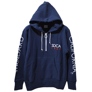 X^_[hJtHjA Standard California Champion ~ SD Reverse Weave Half Zip Hood 18AW SWOZD188