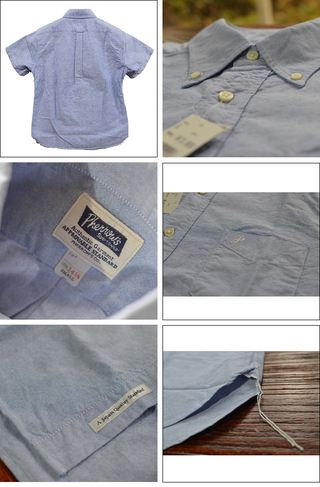 Pherrow's フェローズ ボタンダウンオックスフォードS/Sシャツ PBDS1