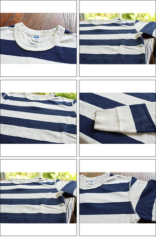 Pherrow's フェローズ ヘビーボーダーL/S Tシャツ NAT.NAVY PCT3-B