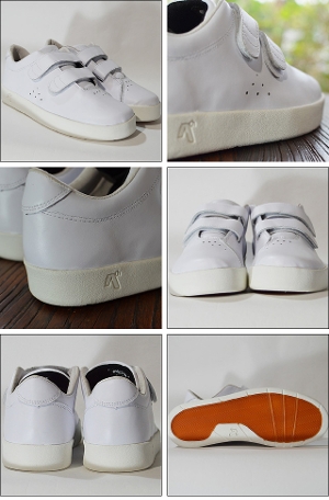 AREth A[X I VELCRO 20LATE WHITE LEATHER