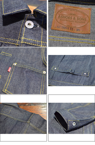 ASHOES&SONS WORKS AJS001XX DENIM JACKET Type1,탂f