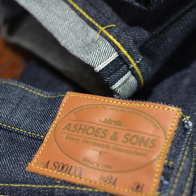 ASHOES&SONS WORKS 탂f AS001XX JEANS Indigo14oz. denim